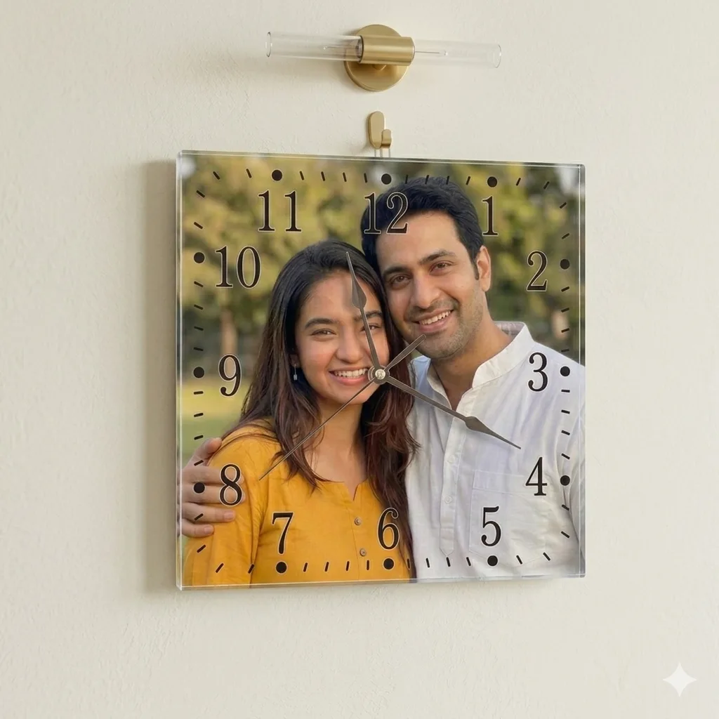 Custom Wood Wall Clock - morya dukan