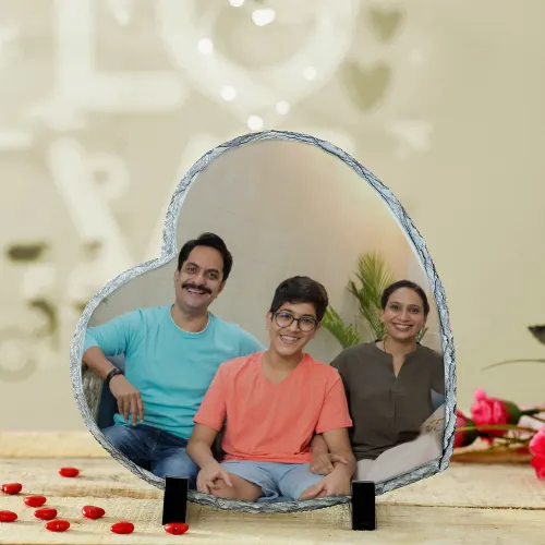 Personalized Heart Shaped Stone Tile